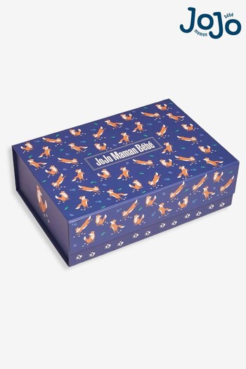 JoJo Maman Bébé Blue Medium Fox Gift Box (552960) | £4.50