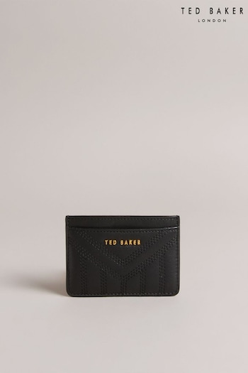 Ted Baker Ayani Quilted Leather Black Card Holder (553162) | £30