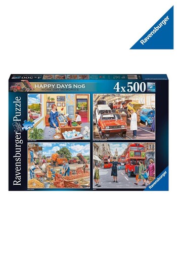Ravensburger Happy Days Work Day Memories 4 x 500 Piece Jigsaw (553311) | £28