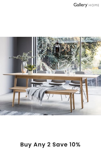 Gallery Home Natural Milano Extending Dining Table (553645) | £1,160