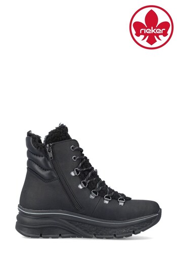Rieker Womens Zipper Black Boots (553791) | £72