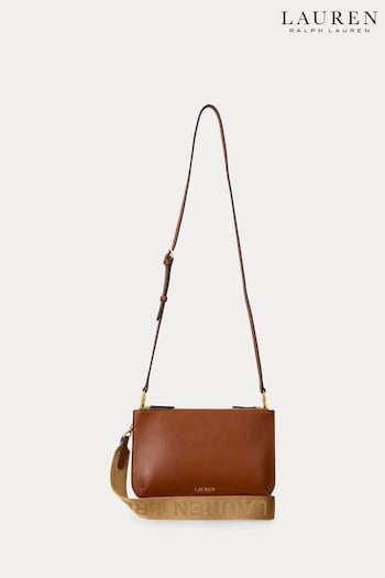 Lauren Ralph Lauren Medium Leather Landyn Cross-Body Bag (554092) | £229