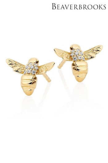 Beaverbrooks Cubic Zirconia Bee Earrings (554137) | £49