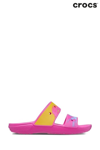 Crocs Bia Pink Classic Ombre Sandals (554217) | £35