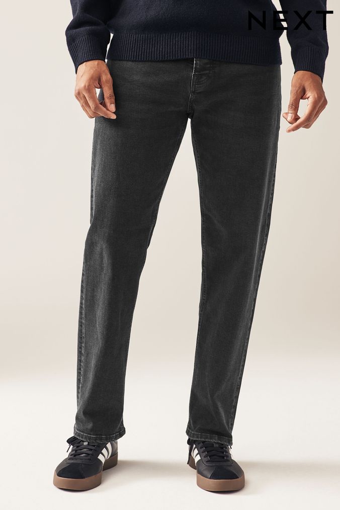 Black Straight Coloured Stretch Jeans (554982) | £28