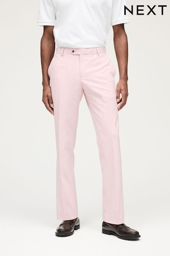 Pink Slim Motionflex Stretch Suit Trousers (555194) | £49