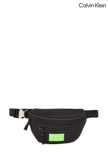 Calvin Klein Kids Unisex Stitch Black Waistbag (555275) | £50