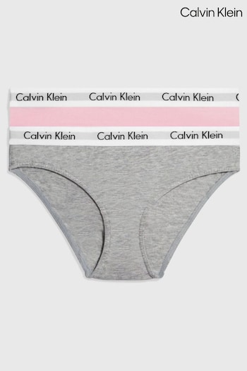 Calvin Klein Girls Modern Cotton Bikini Underwear 2 Pack (555302) | £19 - £23