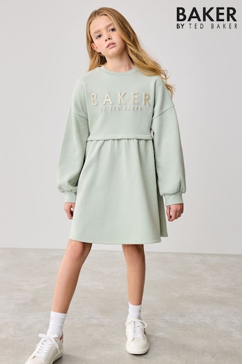 Baker by Ted Baker Embossed Branded Sweat Dress (555372) | £30 - £37