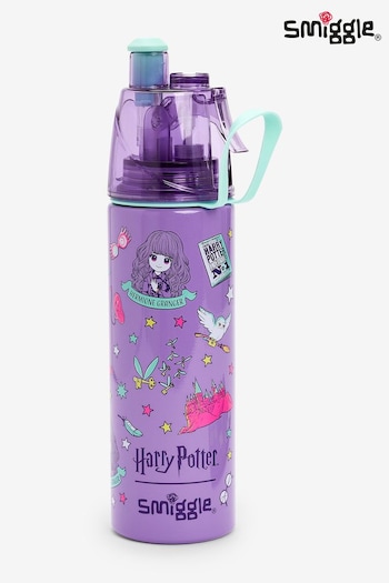 Smiggle Purple Harry Potter Insulated Stainless Steel Spritz Drink Bottle 500ml (555398) | £20