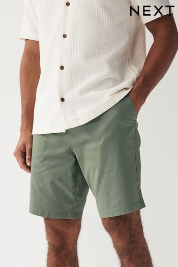 Sage Green Slim Stretch Chinos Shorts (555476) | £19