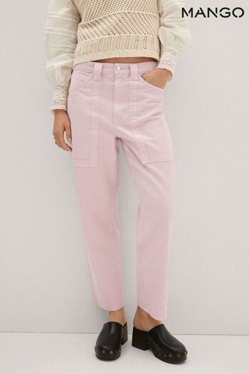 Mango Pink High Waist Slouchy Jeans (556209) | £36