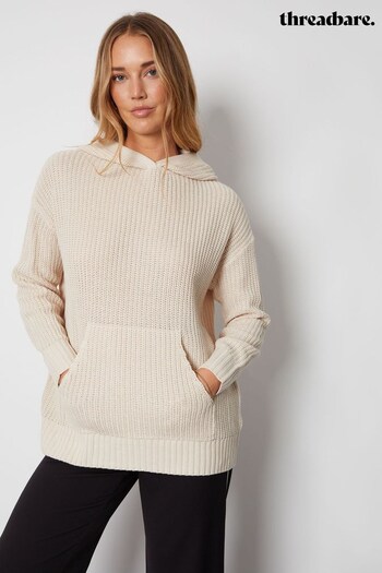 Threadbare Brown Hooded Knitted Jumper (556374) | £30