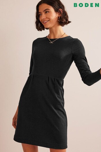 Boden Black Grnd Petite Penelope Jersey Dress (556751) | £65