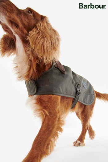 Barbour® Olive Green Wax Dog Coat (556786) | £40