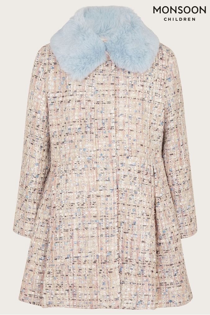 Girls borg coat store