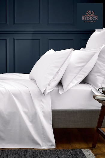 Bedeck of Belfast White Bob 600TC Egyptian Cotton Housewife Pillowcase (557367) | £18