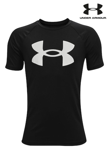 Under Armour Black/White Tech Big Logo Short Sleeve T-Shirt (557584) | £18