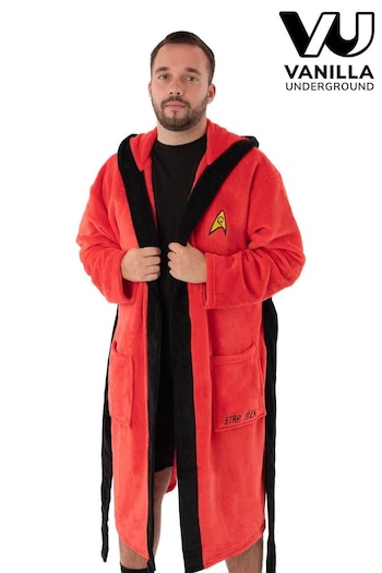 Vanilla Underground Red Star Trek Adult Dressing Gown (557895) | £42