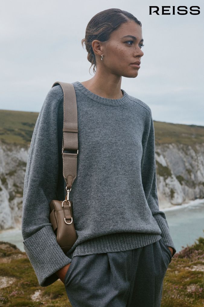 Dark grey hotsell cashmere jumper