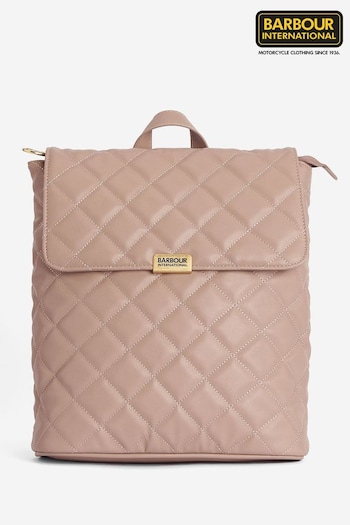 Barbour® International Hoxton Quilted Nude Backpack (558467) | £90