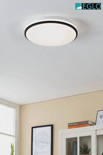 Eglo White Pinetto LED Circular Ceiling Light (558950) | £44