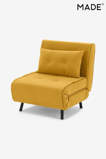 MADE.COM Butter Yellow Haru Single Sofa Bed (559036) | £349