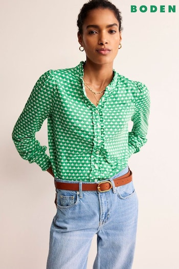 Boden Green Caroline Jersey Shirt (559312) | £55