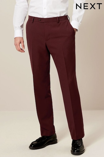Brick Red Slim Motionflex Stretch Suit BOSS Trousers (559701) | £40