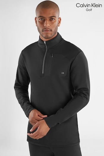Calvin Klein Golf Black Delta 1/2 Zip Sweat Top (559824) | £50