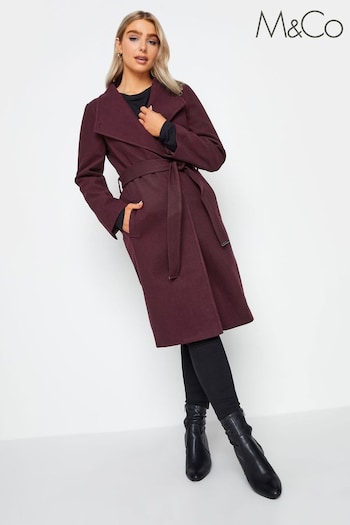 M&Co Red Formal Wrap Coat (560183) | £75