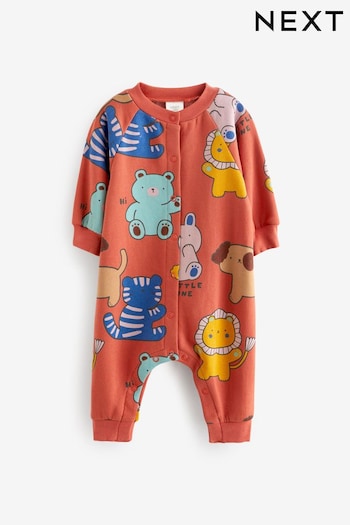 Red Character Cosy Sweat Jersey Baby Romper (560230) | £14 - £16