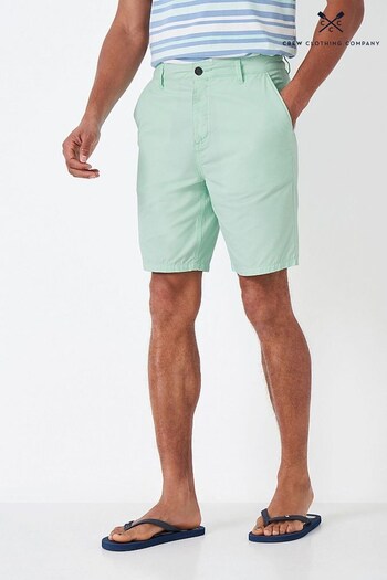 Crew Clothing Company Green Cotton Classic Casual Shorts (560321) | £55