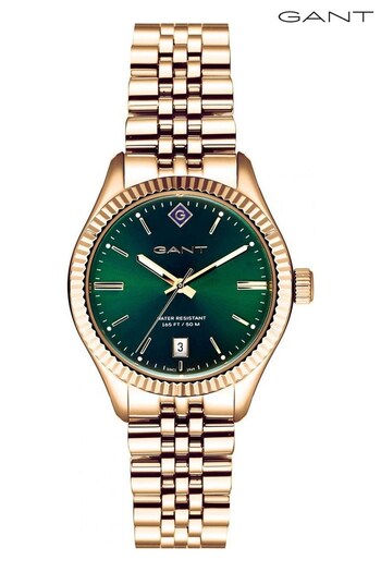 Gant Sussex Gold and Green Stainless Steel Quartz Watch (560437) | £195