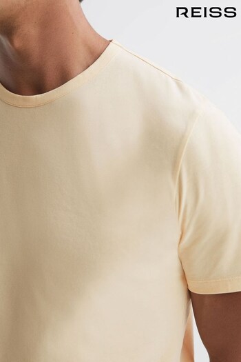 Reiss Lemon Melrose Garment Dye Crew Neck T-shirt (560688) | £25