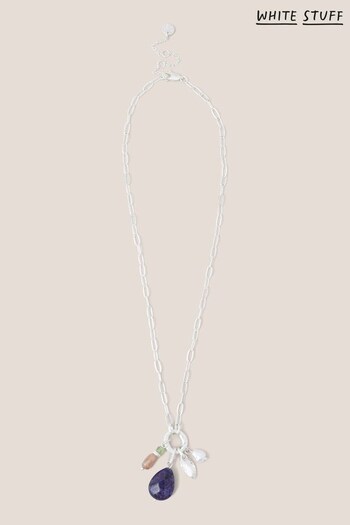 White Stuff Blue Multi Charm Necklace (561124) | £22.50