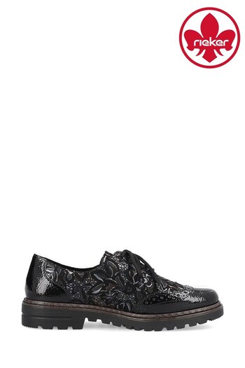 Rieker Womens Lace-Up Black Shoes (561269) | £62