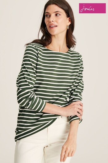 Joules Green/Cream Long Sleeve Jersey Top (561281) | £19.95