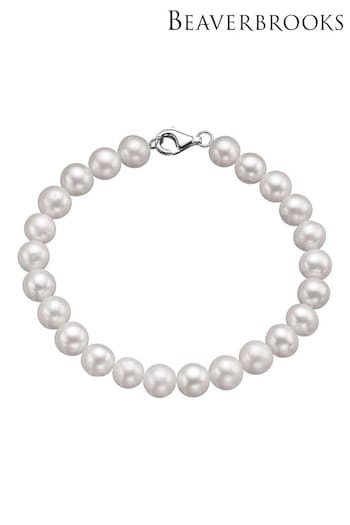 Beaverbrooks Silver Freshwater Pearl Bracelet (561417) | £49