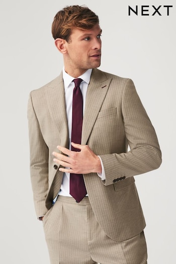 Neutral Slim Fit Stripe Suit Jacket (561991) | £99