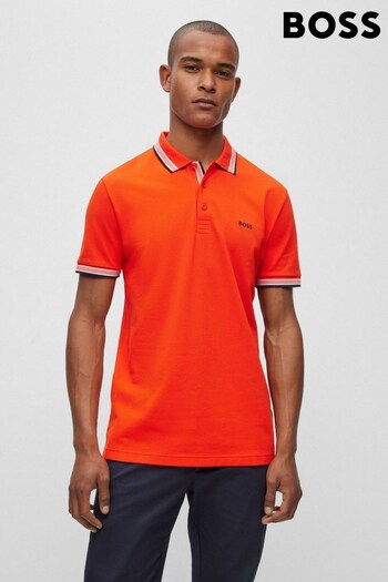 BOSS Orange/Black Tipping Paddy Polo Shirt (562224) | £89