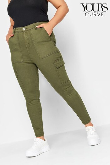 Yours Curve Green AVA Cargo Jeans (562279) | £29