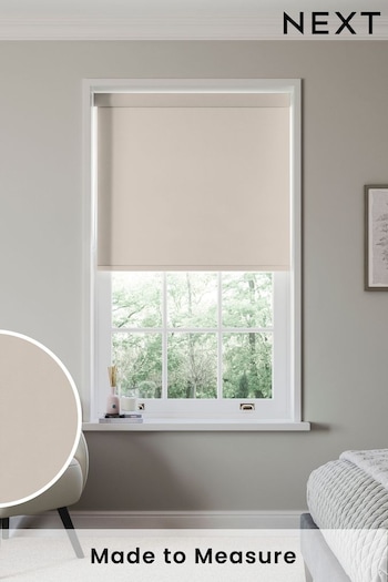Oatmeal Natural Glow Made to Measure Roller Blind (562708) | £55