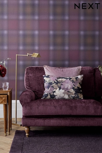 Purple JuzsportsShops Town and Country Check Wallpaper (562785) | £1
