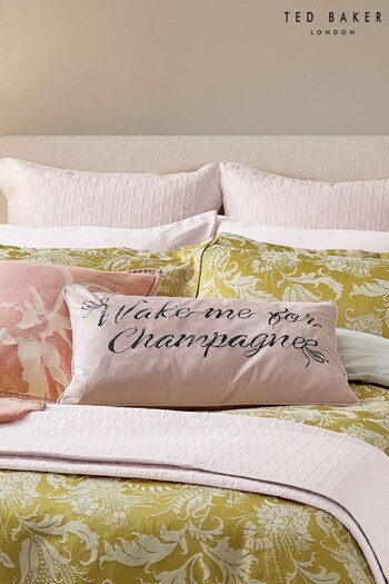 Ted Baker Pink Wake Me For Champagne Cushion (562915) | £50