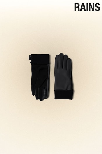 Rains Black Gloves (562926) | £45