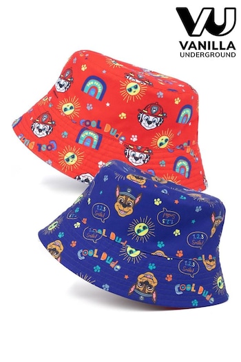 Vanilla Underground Red/Blue Paw Patrol Kids Licensing Reversible Bucket Hat (562969) | £14