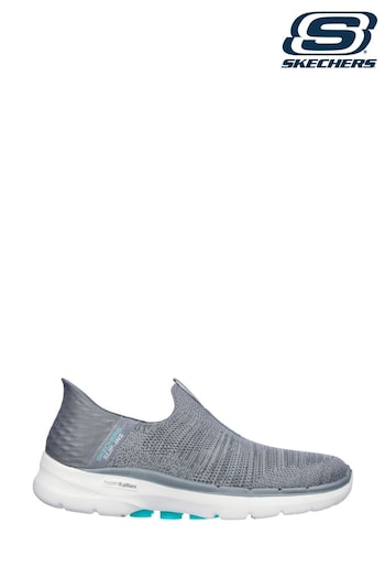 Skechers Grey Go Walk 6 Fabulous View Shoes (562973) | £94
