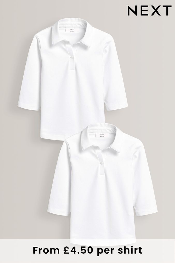Girls school polo shirts deals