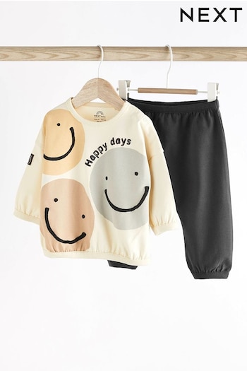 Monochrome Face Baby T-Shirt And Leggings 2 Piece Set (563287) | £11 - £13